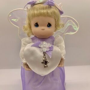 Vintage Precious Moments Collectible 9” Birthstone Angel Doll -February